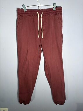 PacSun Men's Rust Red Drawstring Joggers